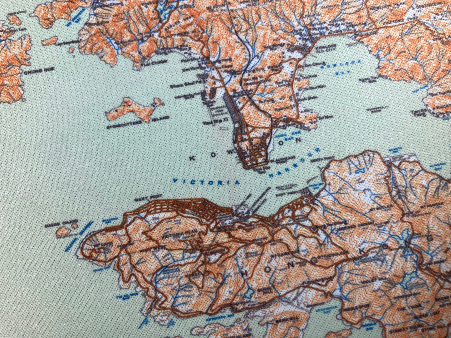 1911 Hong Kong Island , Kowloon and New Territories Remake Map Mouse Pad