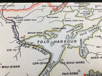 復刻版1909懷舊香港全境地圖款滑鼠墊