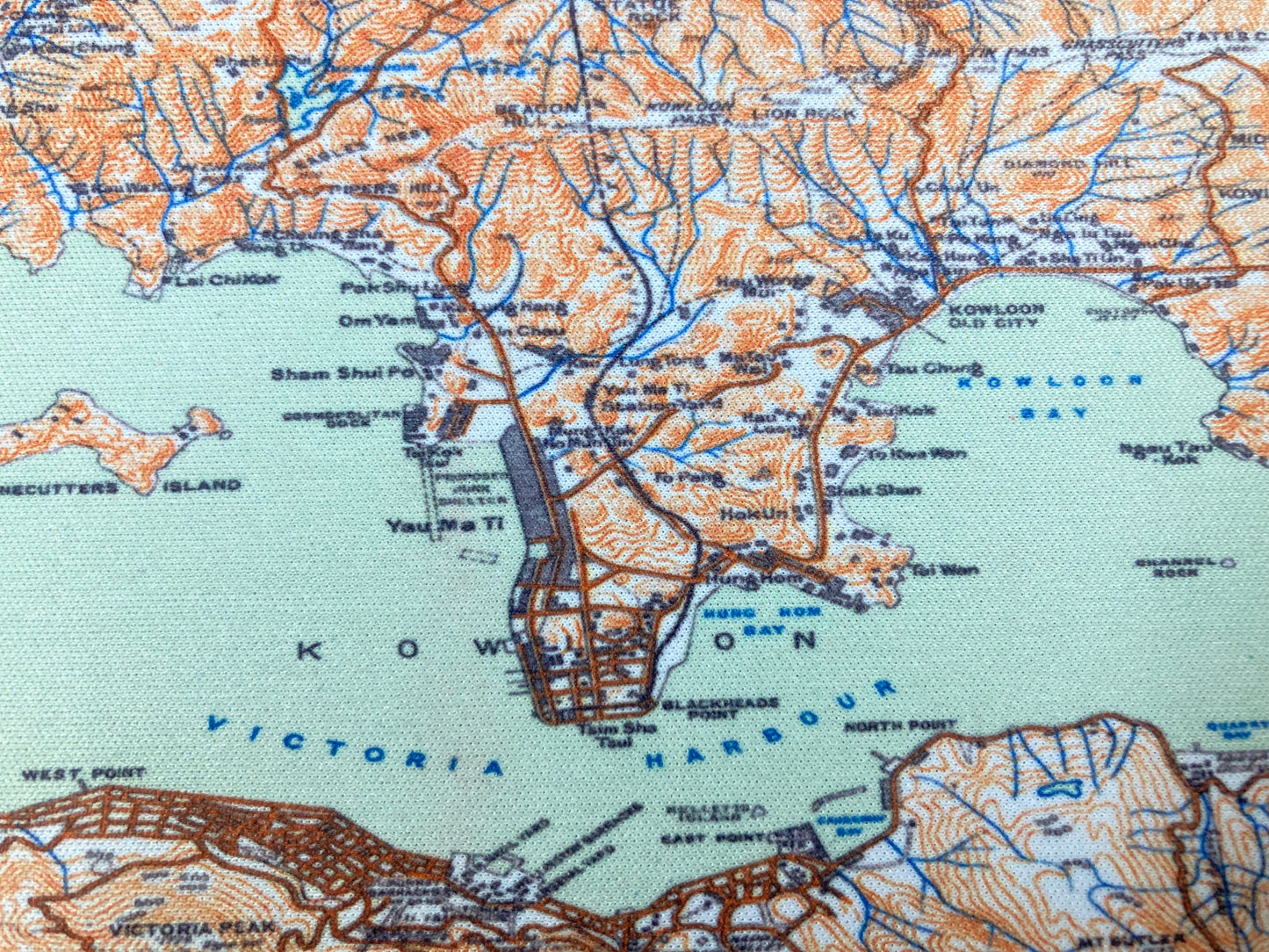 1911 Hong Kong Island , Kowloon and New Territories Remake Map Mouse Pad