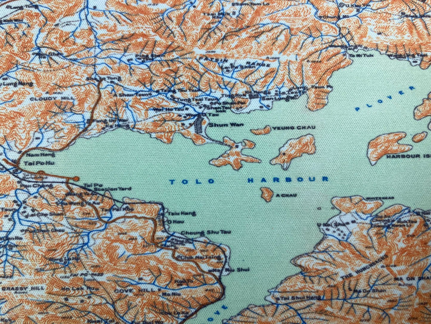 1911 Hong Kong Island , Kowloon and New Territories Remake Map Mouse Pad