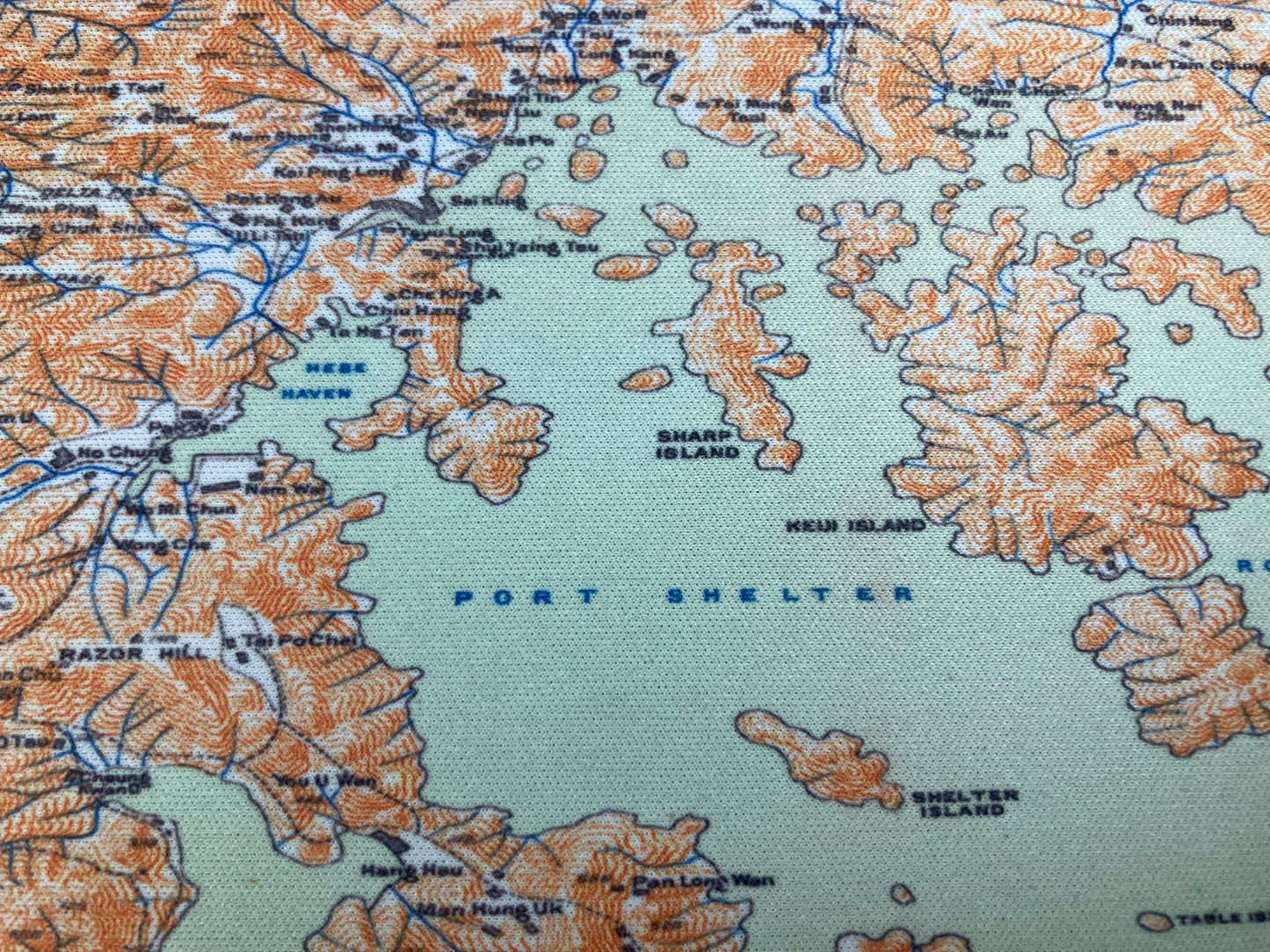 1911 Hong Kong Island , Kowloon and New Territories Remake Map Mouse Pad