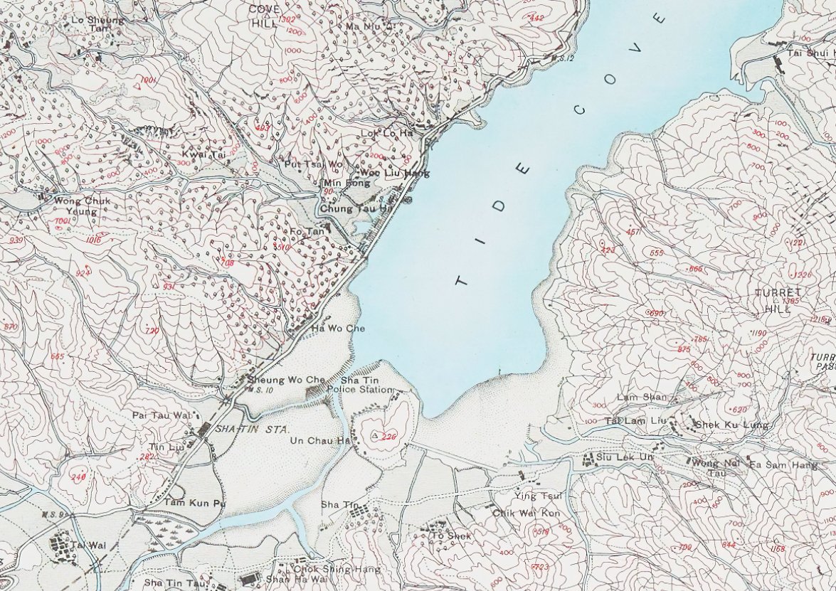 1908年香港島九龍新界油畫布重製舊地圖 - Hong Kong Maper