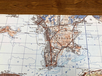 重製版1945年懷舊香港地圖款滑鼠墊 - Hong Kong Maper