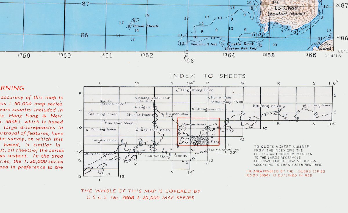 1949年香港島九龍油畫布重製舊地圖 - Hong Kong Maper