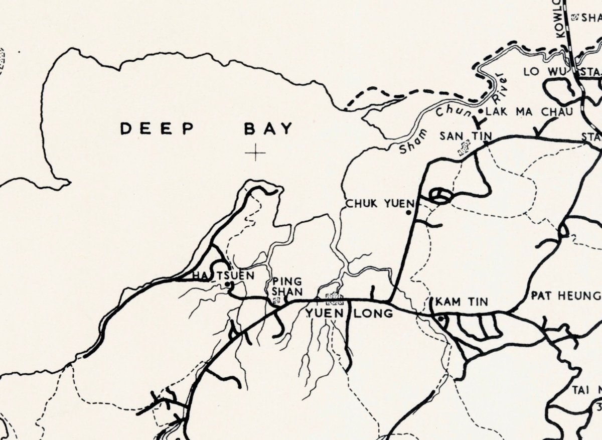 1962年香港全境油畫布重製舊地圖 - Hong Kong Maper