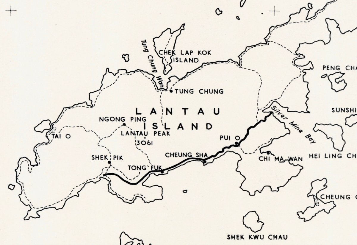 1962年香港全境油畫布重製舊地圖 - Hong Kong Maper