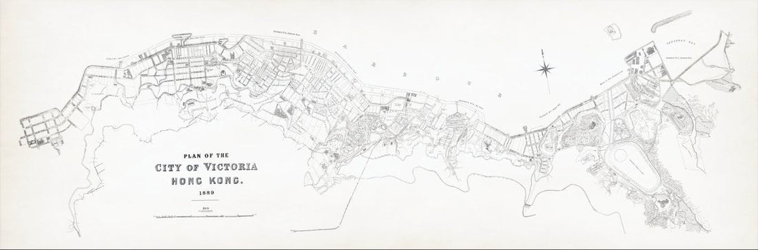 1889年維多利亞城圖（本店數碼修復版）