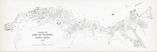 1889年維多利亞城圖（本店數碼修復版）