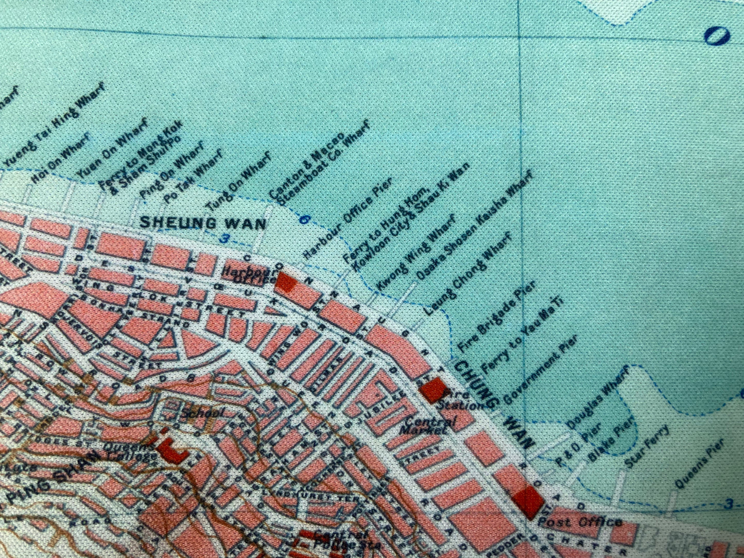重製版1930年懷舊香港地圖款滑鼠墊