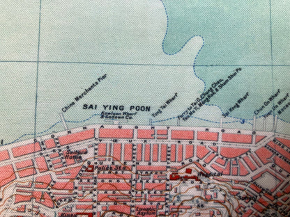 1930 Nostalgic Hong Kong Remake Map Mouse Pad 