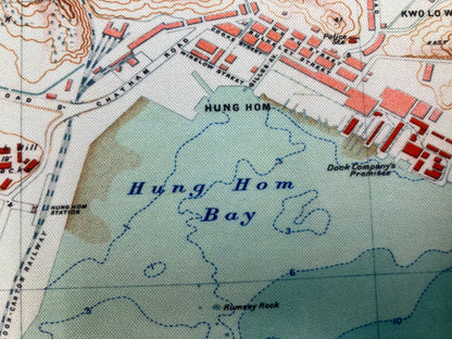 重製版1930年懷舊香港地圖款滑鼠墊