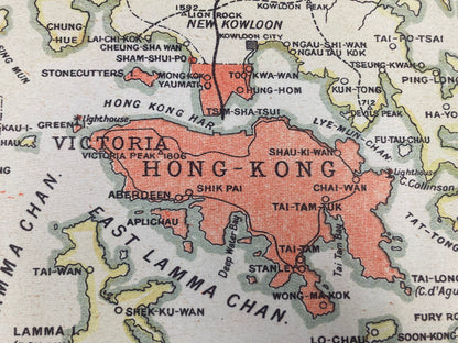 1909 Nostalgic Hong Kong Remake Map Mouse Pad