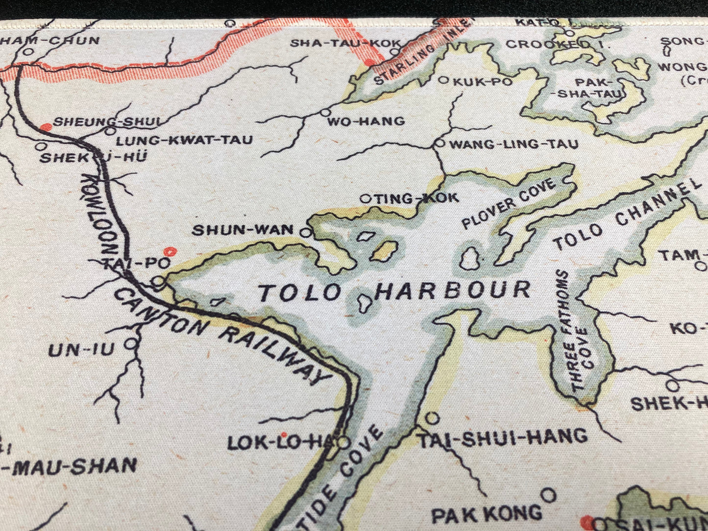 1909 Nostalgic Hong Kong Remake Map Mouse Pad