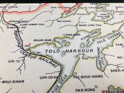1909 Nostalgic Hong Kong Remake Map Mouse Pad