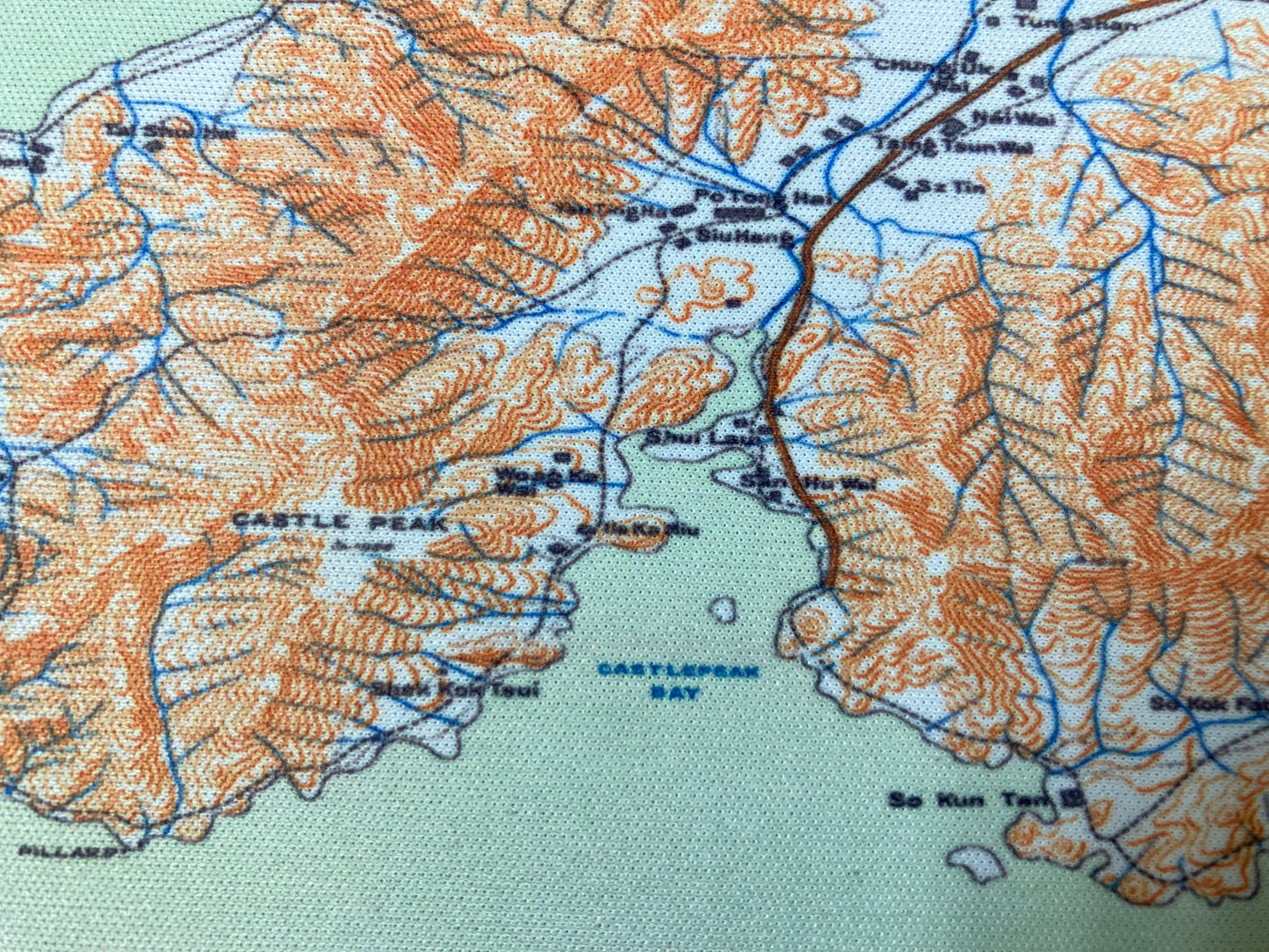 重製版1911年懷舊香港島九龍新界地圖款滑鼠墊