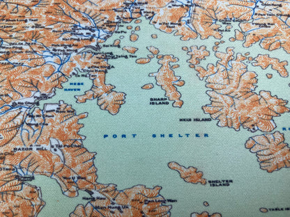 重製版1911年懷舊香港島九龍新界地圖款滑鼠墊