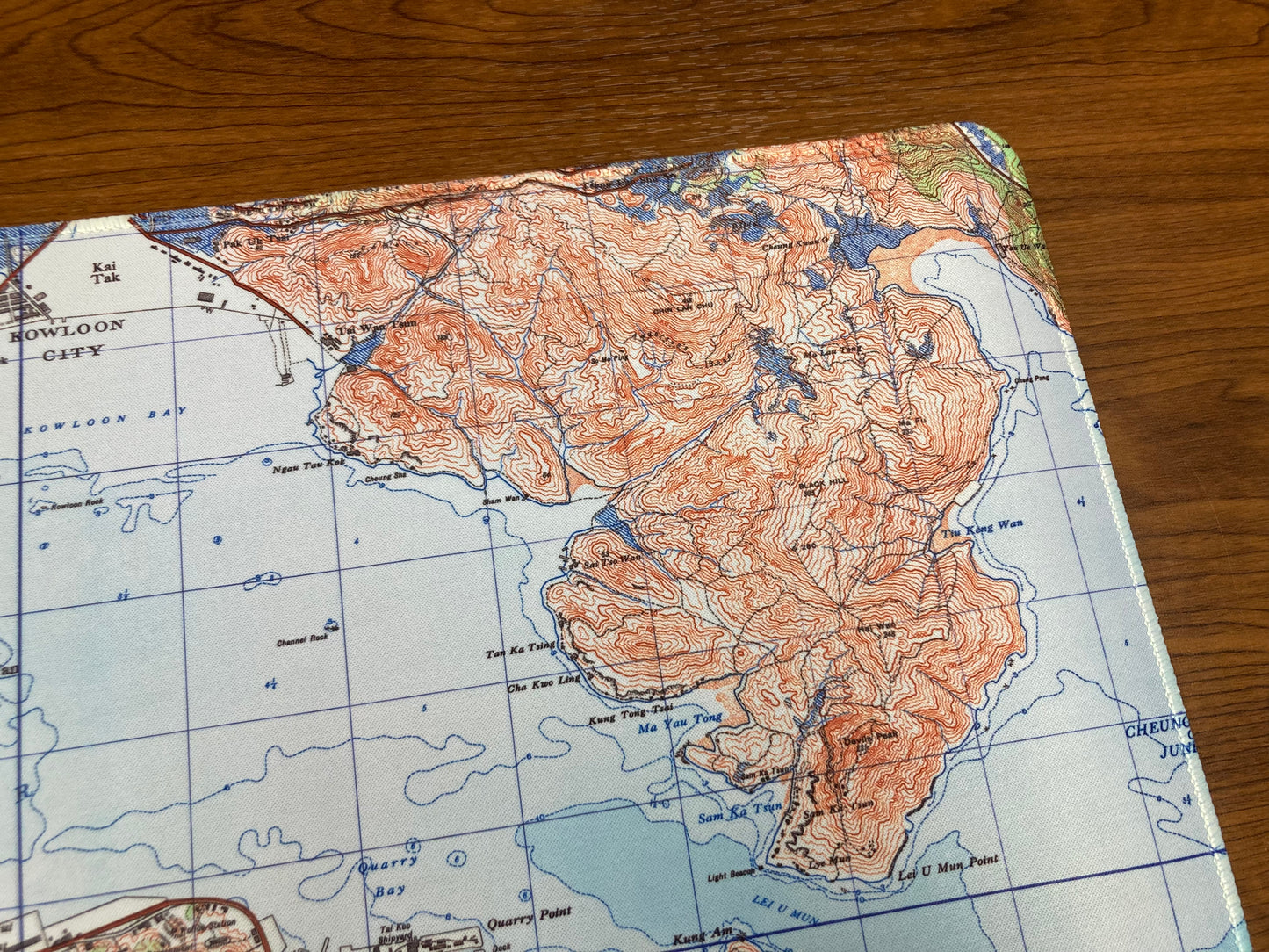1945 Nostalgic Hong Kong Remake Map Mouse Pad
