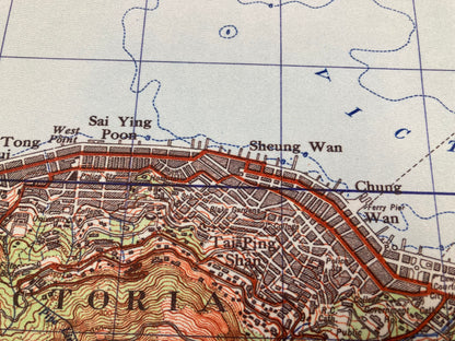 1945 Nostalgic Hong Kong Remake Map Mouse Pad