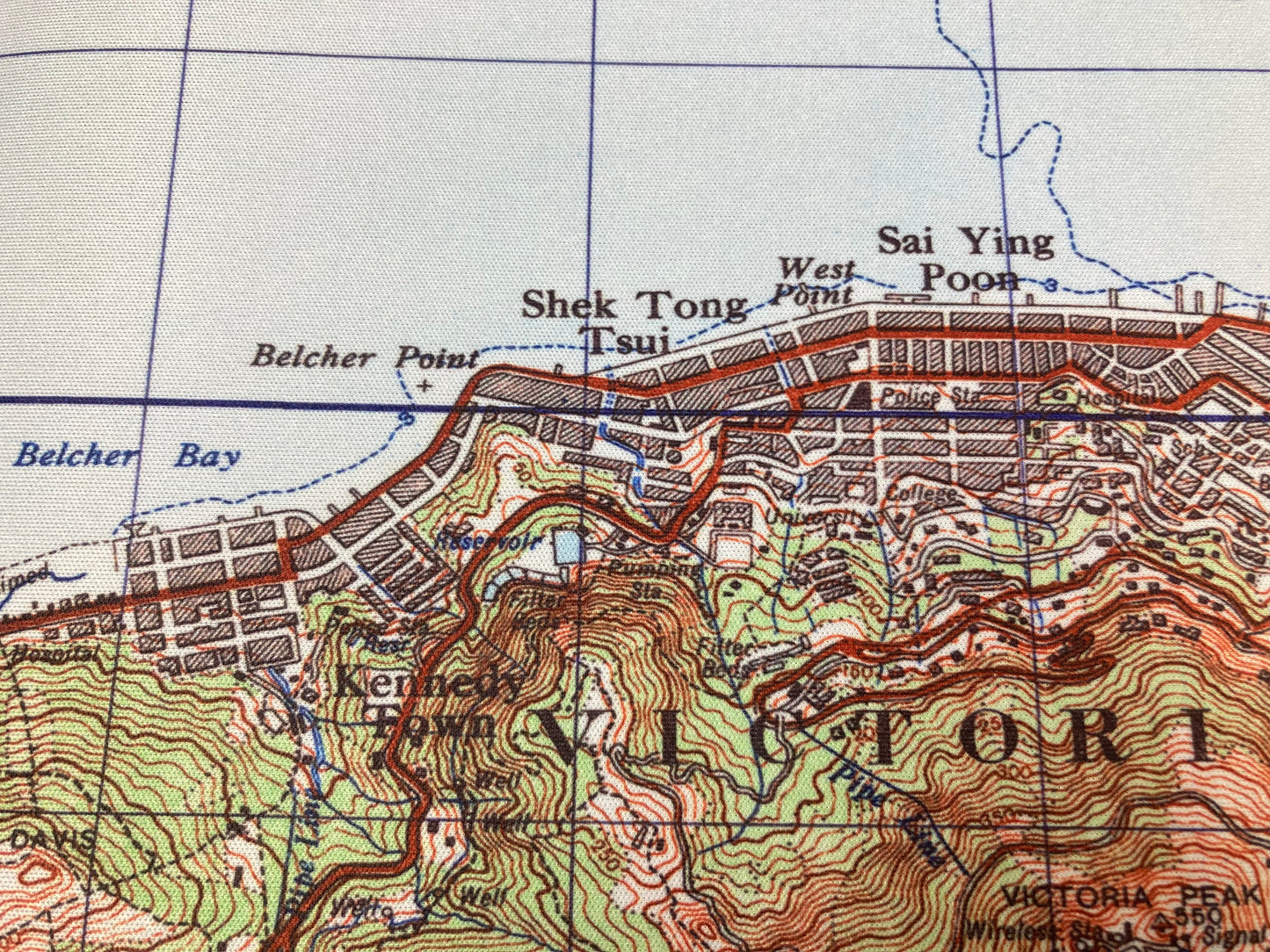 重製版1945年懷舊香港地圖款滑鼠墊