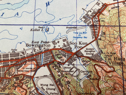 1945 Nostalgic Hong Kong Remake Map Mouse Pad