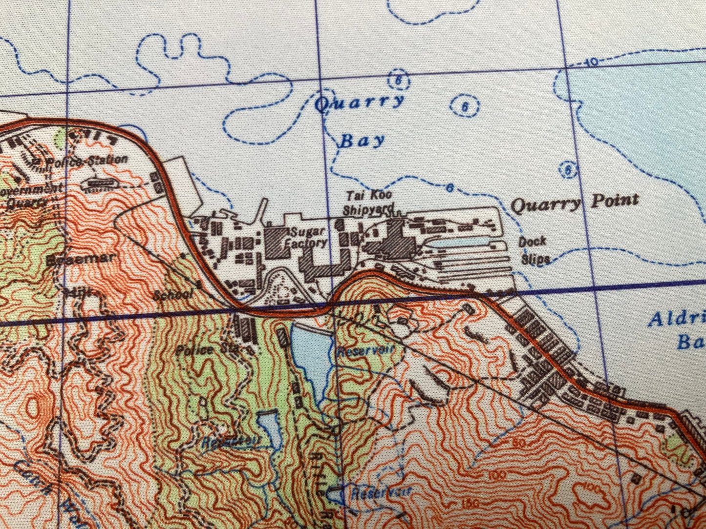 1945 Nostalgic Hong Kong Remake Map Mouse Pad