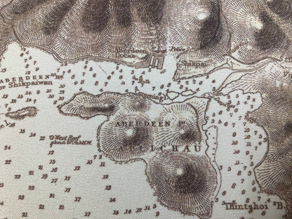 重製版1843年懷舊香港地圖款滑鼠墊
