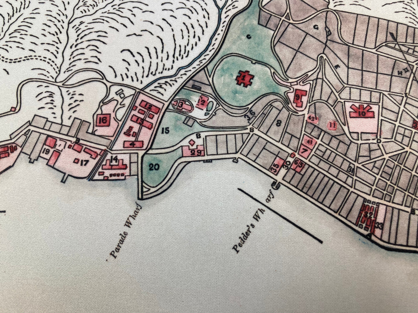 1866 Nostalgic Hong Kong Remake Map Mouse Pad