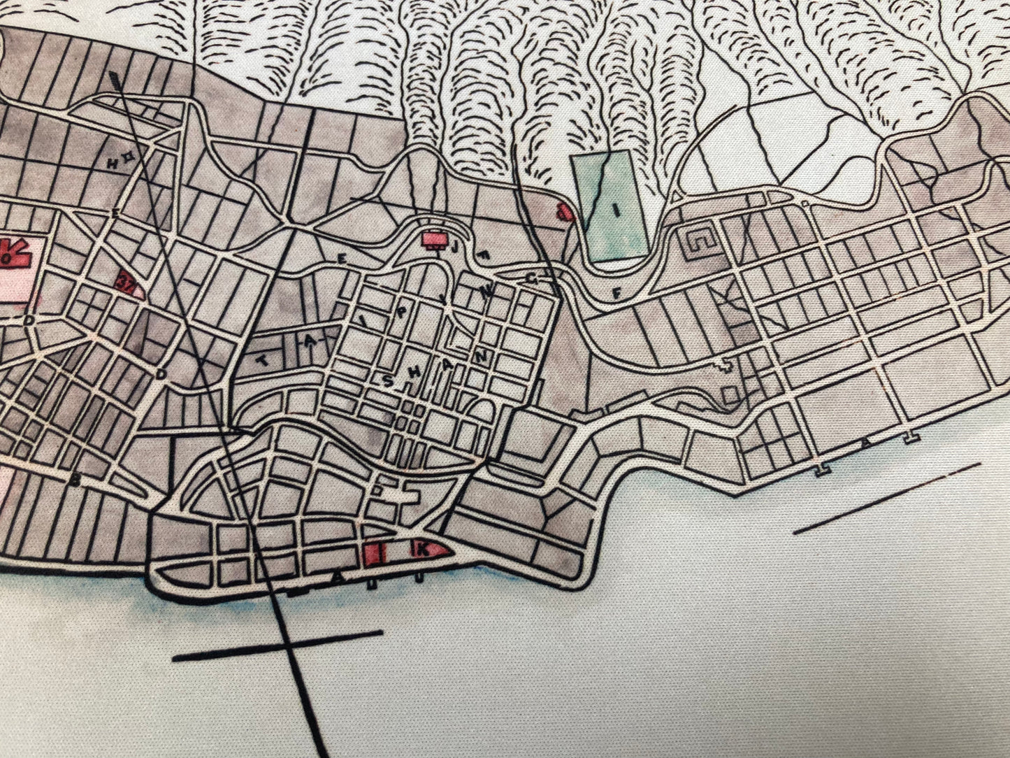 1866 Nostalgic Hong Kong Remake Map Mouse Pad