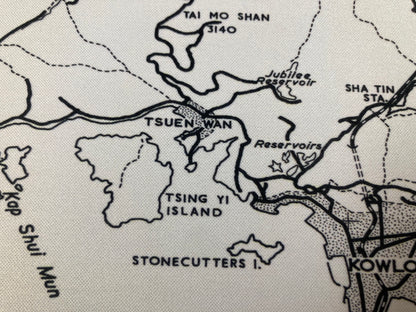 重製版1962年懷舊香港地圖款滑鼠墊