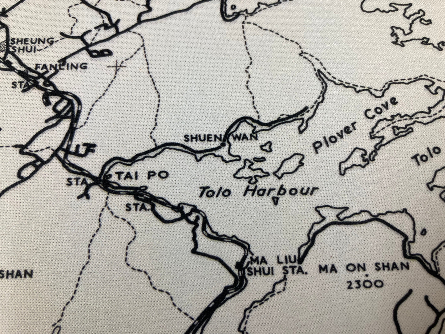 1962 Nostalgic Hong Kong Remake Map Mouse Pad 