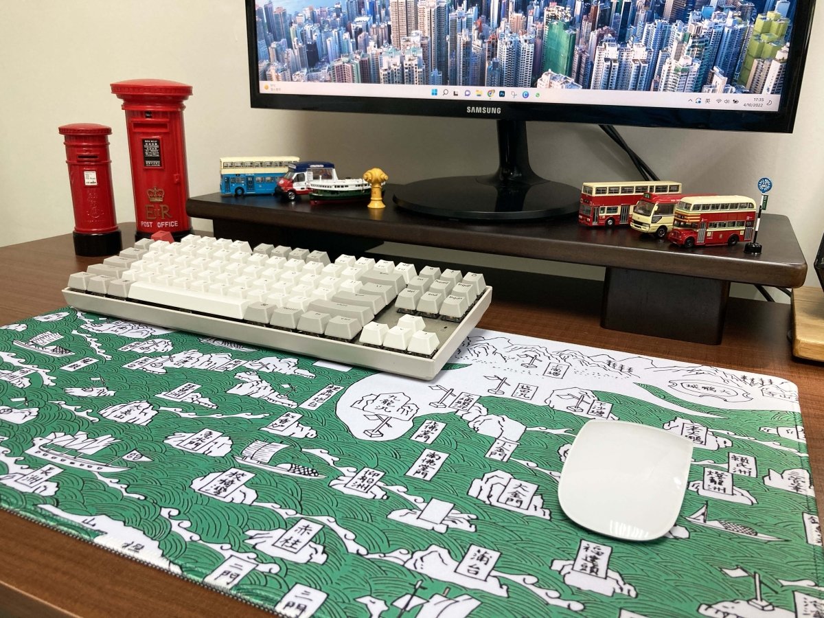 重製版1819年新安縣志香港海防地圖款滑鼠墊 - Hong Kong Maper