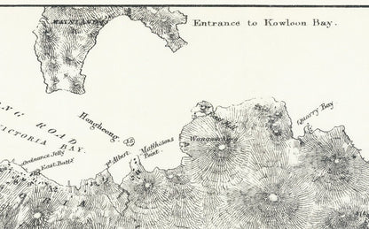 1845年香港島油畫布重製舊地圖 - Hong Kong Maper