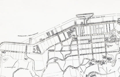 1889年香港島維多利亞城重製油畫布舊地圖 - Hong Kong Maper