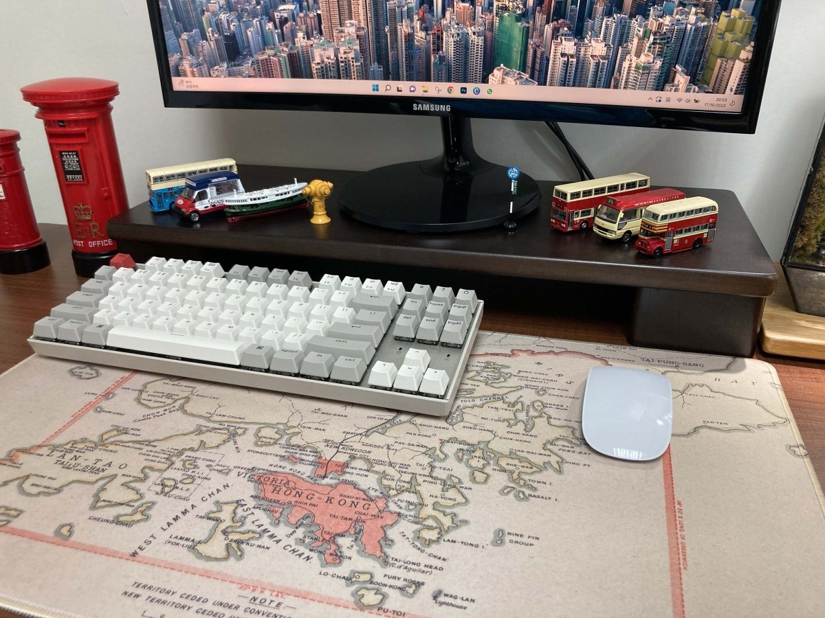 復刻版1909懷舊香港全境地圖款滑鼠墊 - Hong Kong Maper