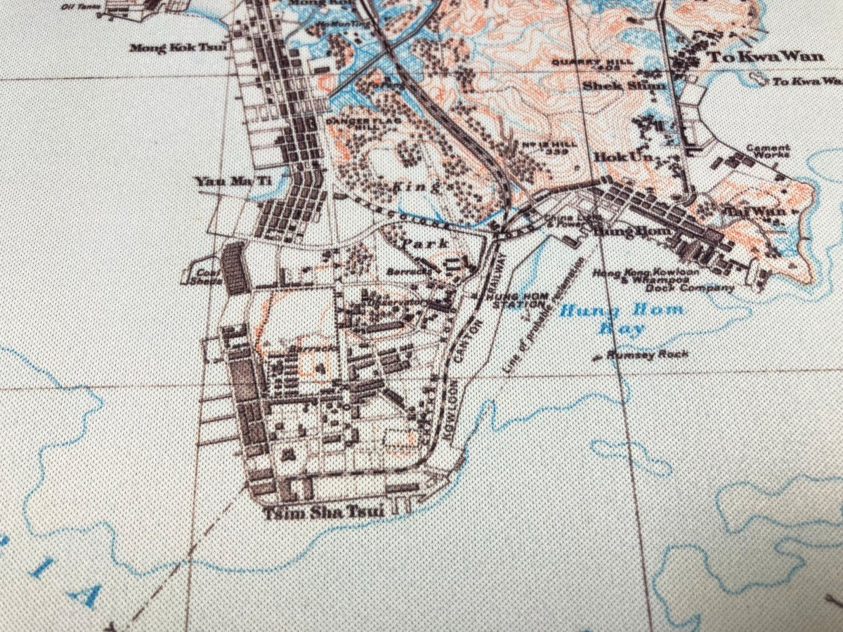 重製版1913年懷舊香港地圖款滑鼠墊 - Hong Kong Maper