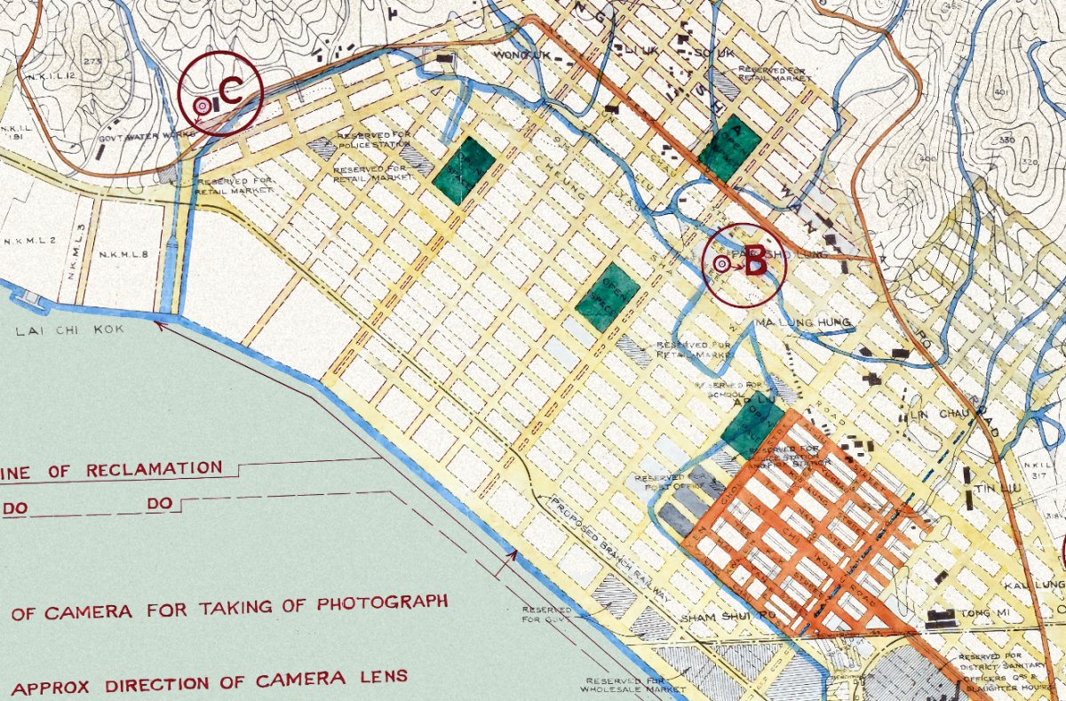 1923年香港九龍油畫布重製舊地圖 - Hong Kong Maper