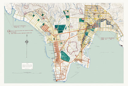 1923年香港九龍油畫布重製舊地圖 - Hong Kong Maper