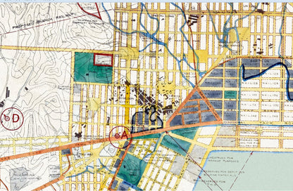 1923年香港九龍油畫布重製舊地圖 - Hong Kong Maper