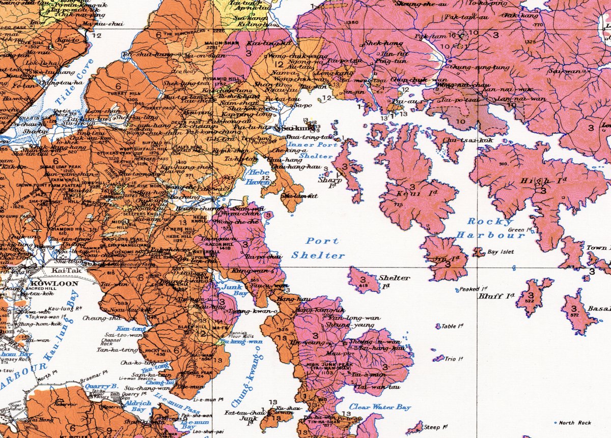 1932重製版香港地質全境地圖拼圖 - Hong Kong Maper