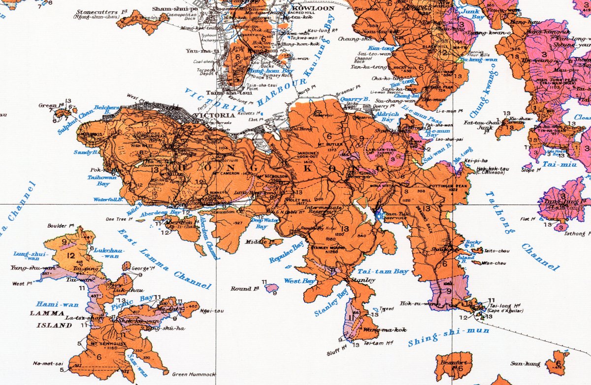 1932重製版香港地質全境地圖拼圖 - Hong Kong Maper