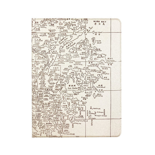 重製版1935香港地圖IPad揭蓋式保護殼 - Hong Kong Maper