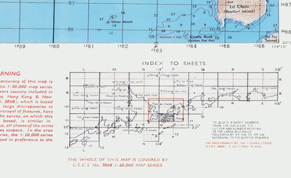 1949年香港島九龍油畫布重製舊地圖 - Hong Kong Maper