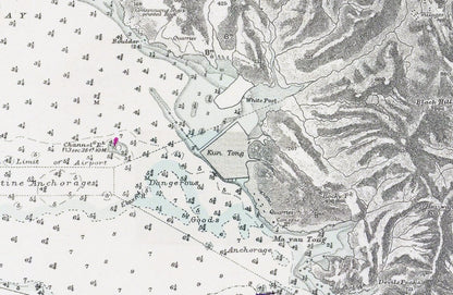 1953年香港島九龍復古油畫布重製舊地圖 - Hong Kong Maper