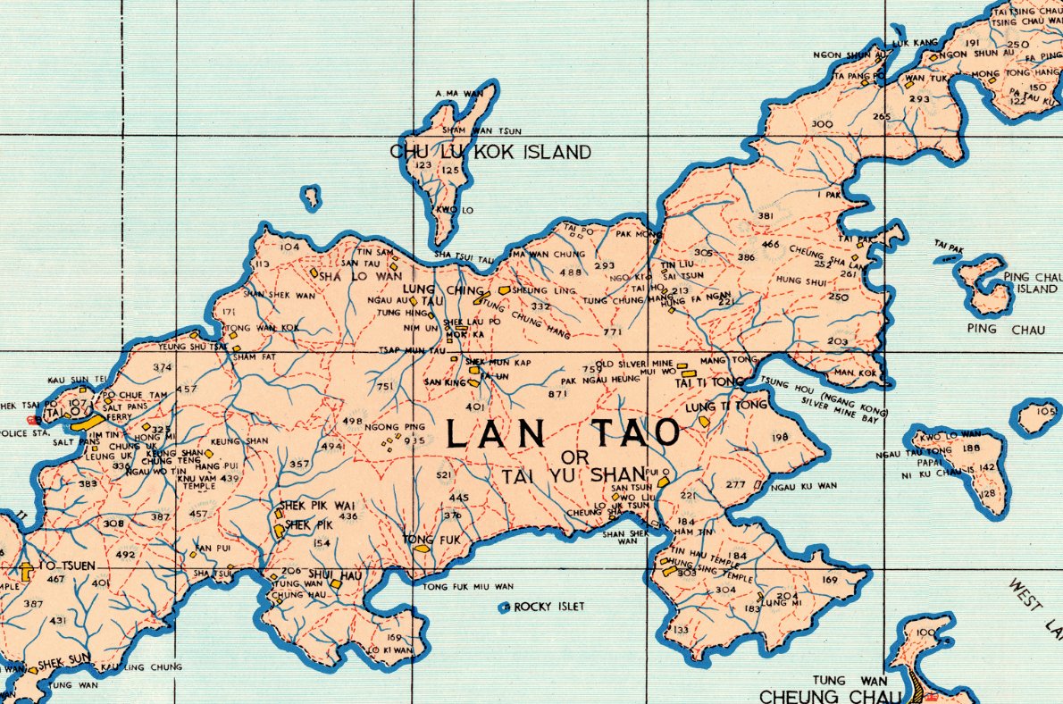 1960年代香港九龍新界全境油畫布重製舊地圖 - Hong Kong Maper