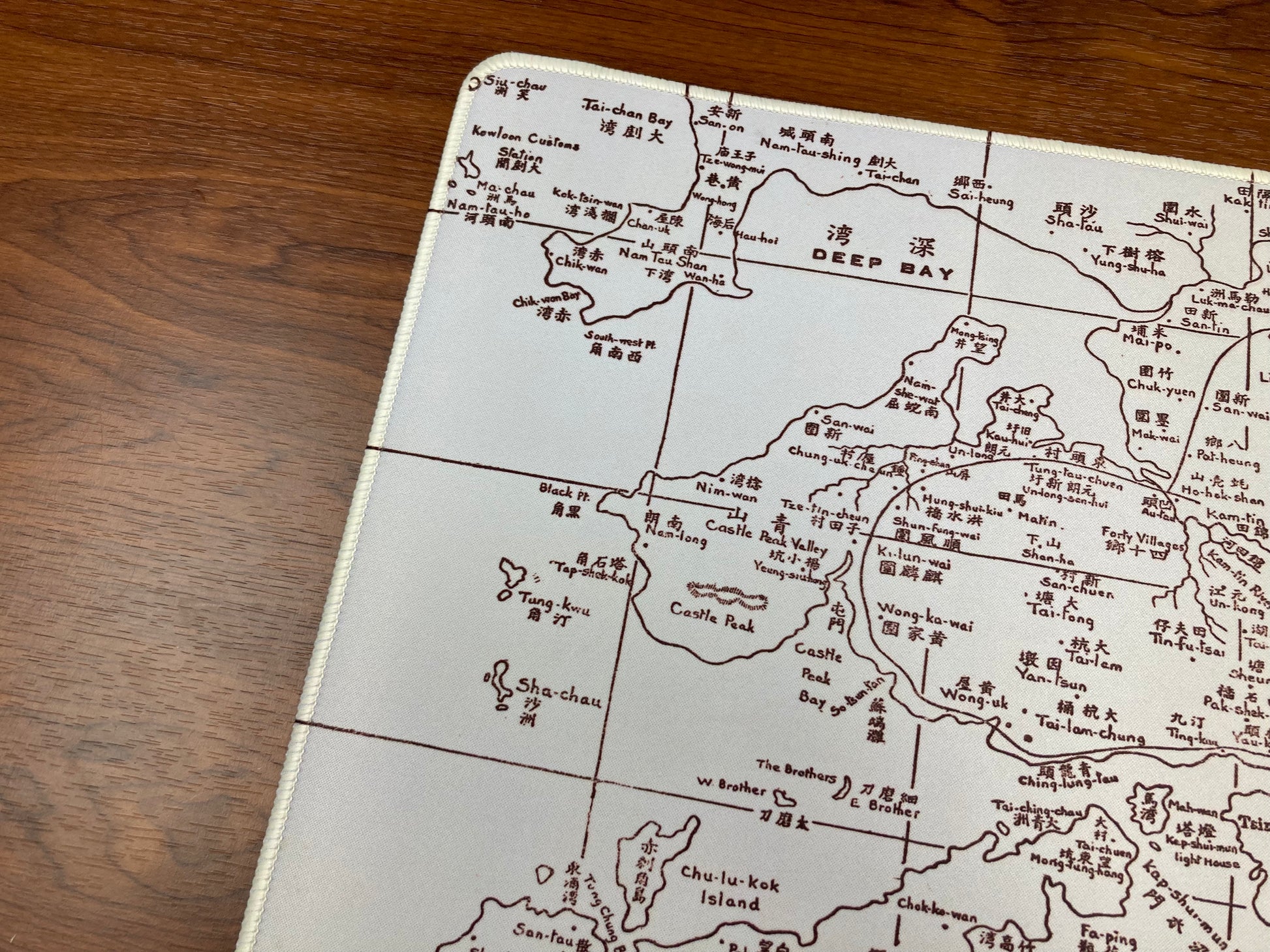 復刻版1935懷舊香港地圖款滑鼠墊 | 1935 Hong Kong Remake Map Mouse Pad - Hong Kong Maper